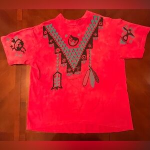 Vintage Dagoli Star Walker T-shirt Turquoise Pink XL